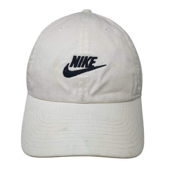 Nike Heritage86 Slideback Baseball Cap White One Size Adjustable Embroidered - Picture 1 of 10